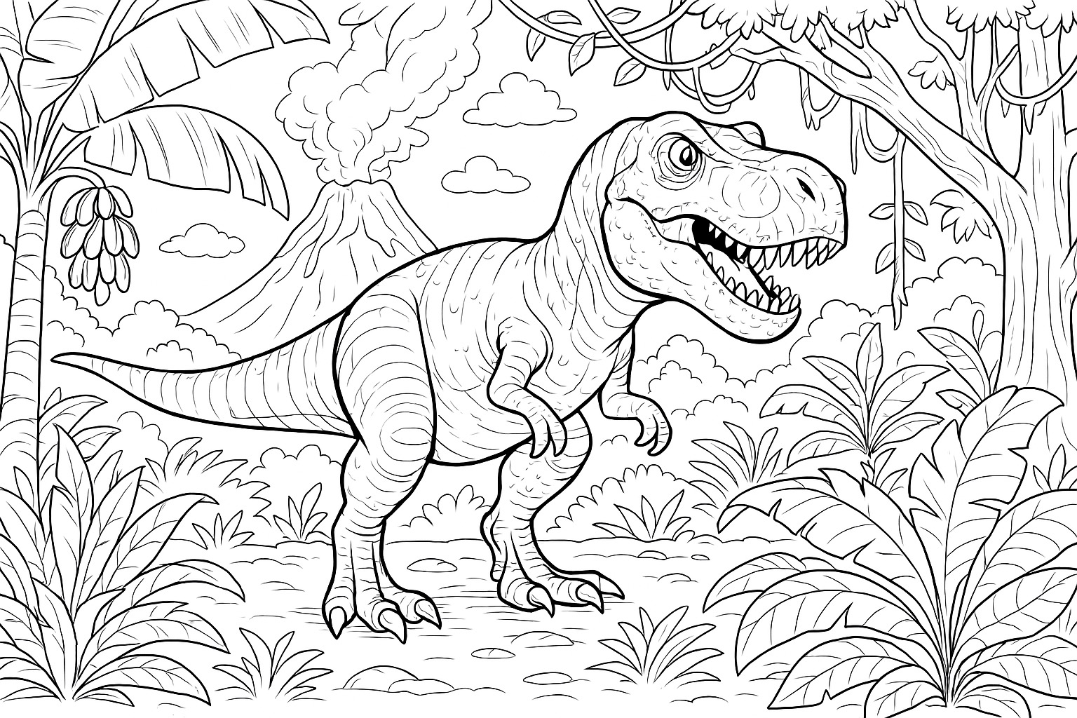 dino-ausmalbild
